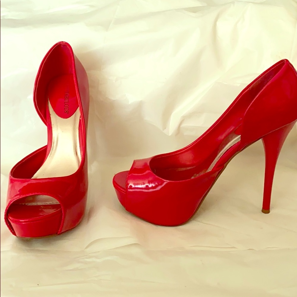 Red Anouk patented heel
